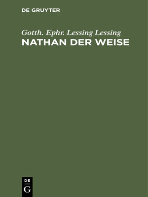 cover image of Nathan der Weise
